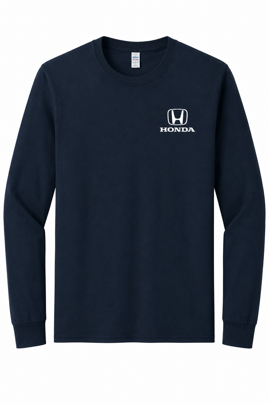Honda Racing Logo Long Sleeve Tee Black //speedgear.com/cdn/shop/files/5400-BlackInk-HM6110.png?v=1782414312