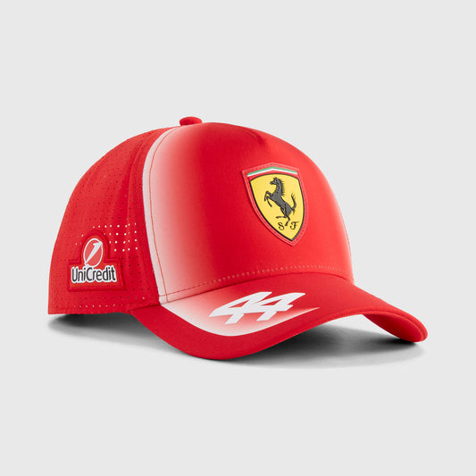 Scuderia Ferrari F1 Lewis Hamilton #44 Hat Red //speedgear.com/cdn/shop/files/701241495001_pp_01_ferrari.jpg?v=1772539068