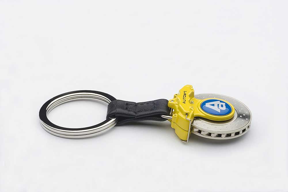 Autoart 6 Pots Caliper Brake Disc Keychain Yellow