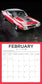 2025 American Muscle Cars Wall Calendar