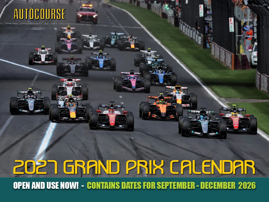 2027 Autocourse Grand Prix Wall Calendar