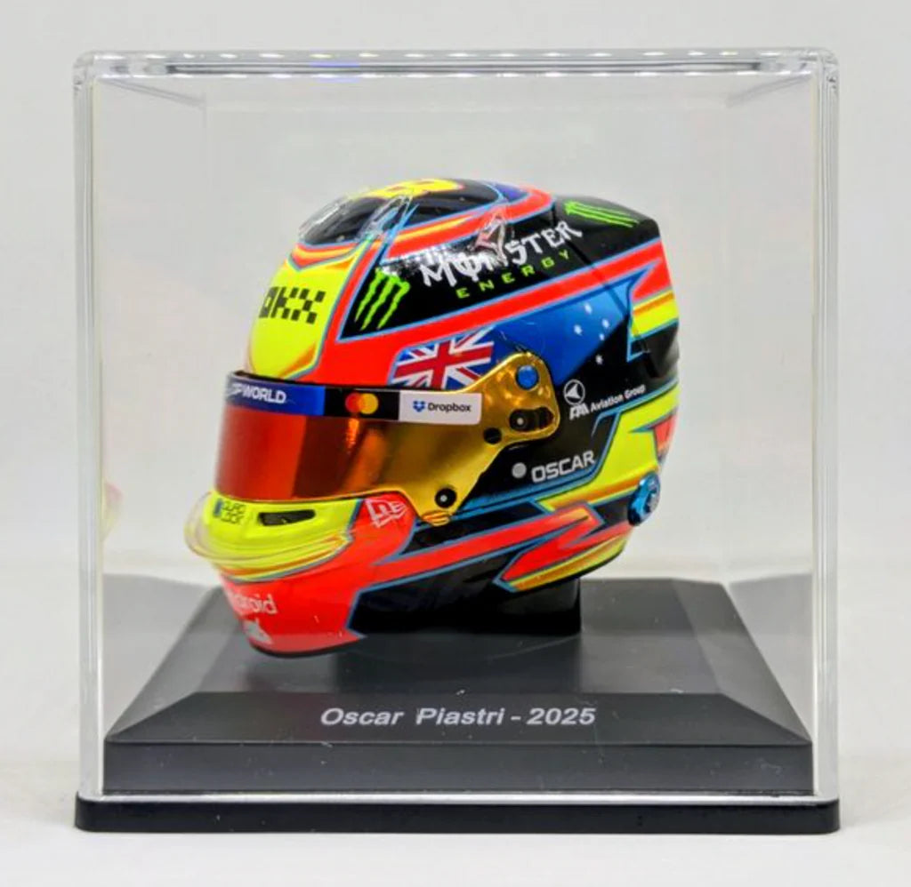 1:5th Scale McLaren F1 Oscar Piastri 2025 Mini Helmet