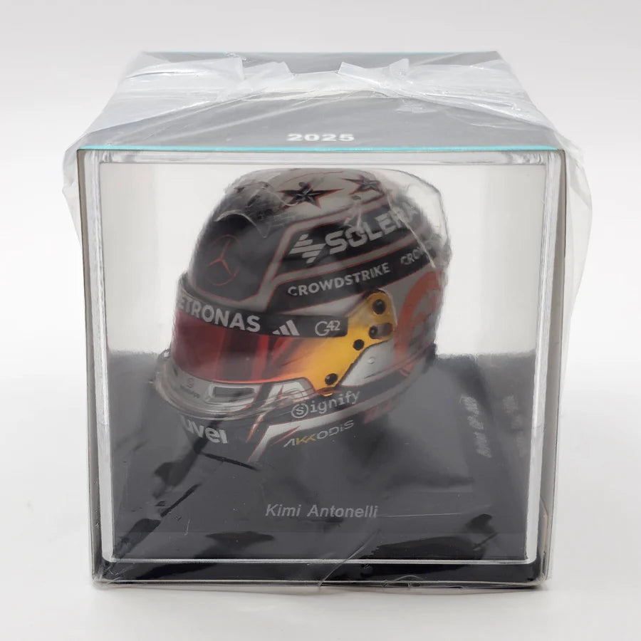 1:5th Mercedes AMG Petronas F1 Kimi Antonelli British 2025 Mini Helmet