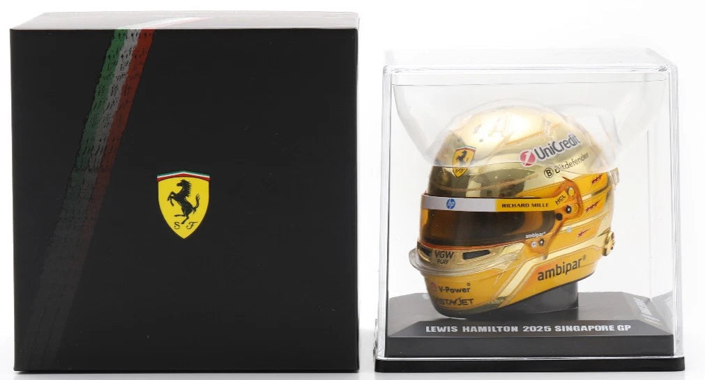 2025 Scuderia Ferrari HP Lewis Hamilton Singapore GP 1:5th Scale Helmet