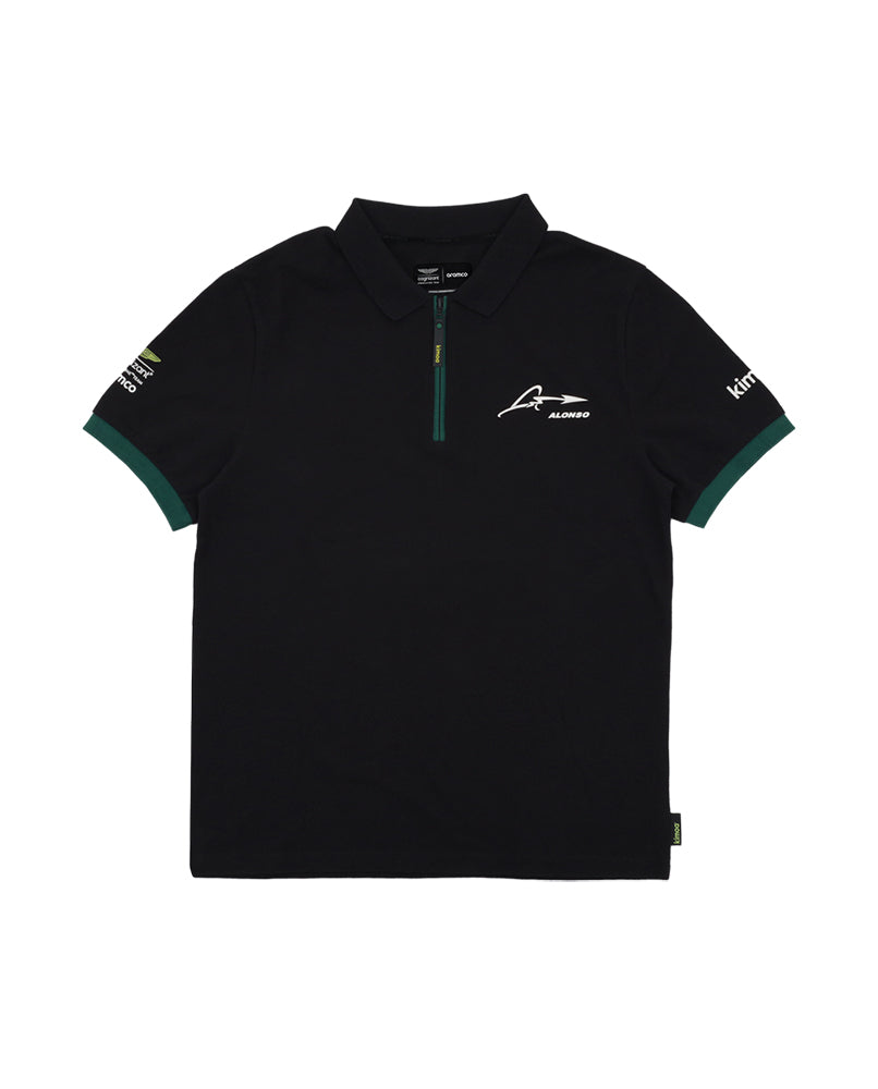 Kimoa Alonso x AMF1 Lifestyle Polo Shirt Black