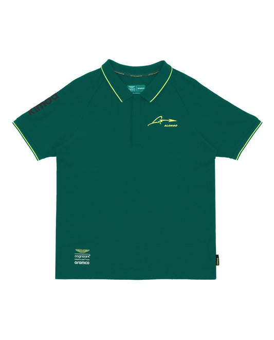 Kimoa Alonso x AMF1 Lifestyle Polo Shirt Green