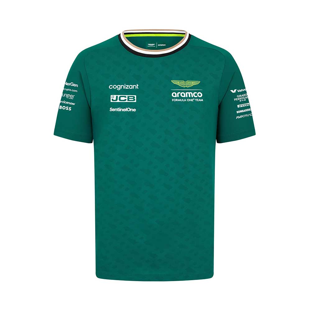 Aston Martin F1 2024 Fernando Alonso Tee Shirt Green