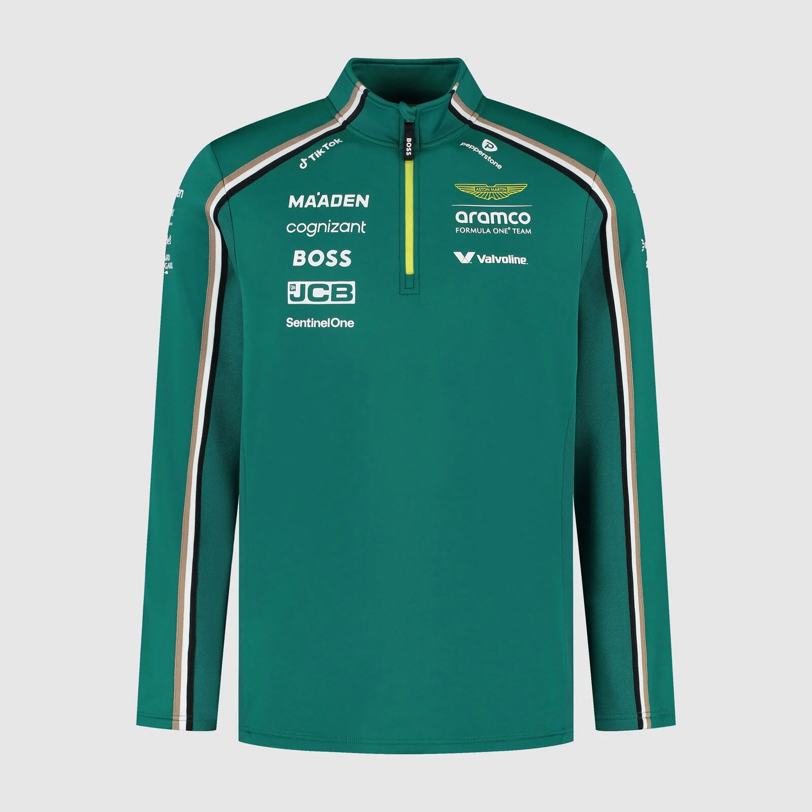 Aston Martin F1 Replica Team 1/4 Zip Sweater 2025 Green – Speedgear