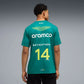 Aston Martin F1 Replica Alonso #14 Tee Shirt 2026 Green