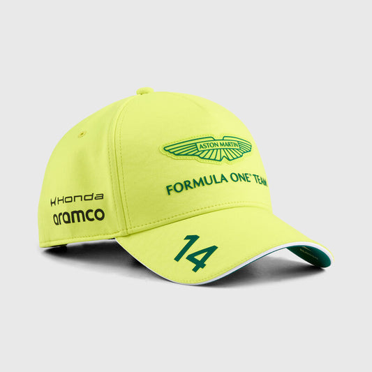 Aston Martin F1 Fernando Alonso #14 Hat 2026 Lime //speedgear.com/cdn/shop/files/AS6512.jpg?v=1776692381