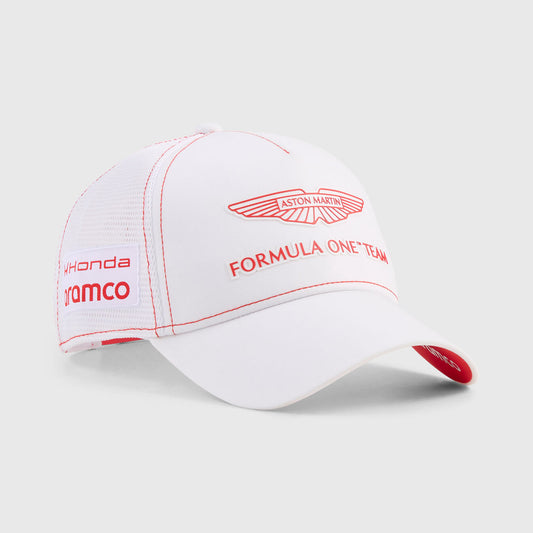 Aston Martin F1 Lance Stroll #18 Canada GP Trucker Hat 2026 White //speedgear.com/cdn/shop/files/AS6515.jpg?v=1779108251