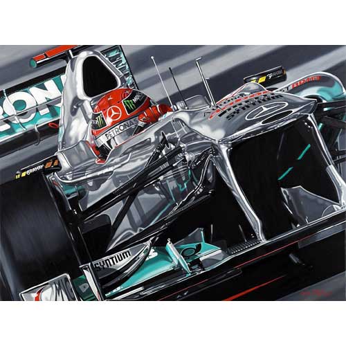 Michael Schumacher Mercedes GP 2011 Giclee