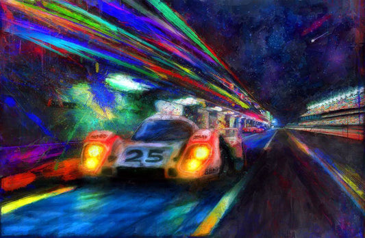 Porsche 917 Vic Elford Night Out Canvas Print