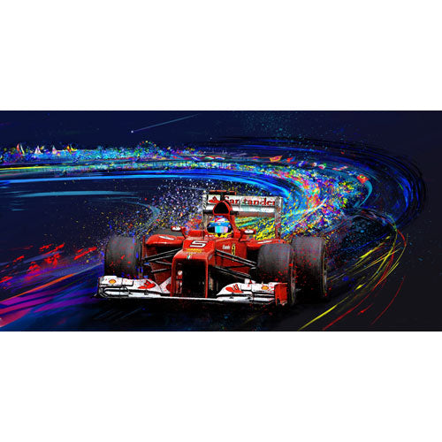 Tango Fernando Alonso Ferrari 2012 Canvas Print