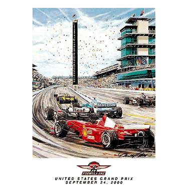 US Grand Prix 2000 Lithograph