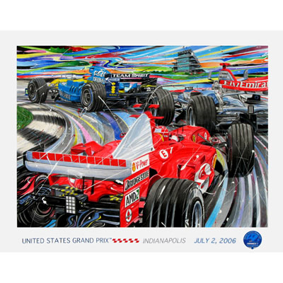 US Grand Prix 2006 Lithograph