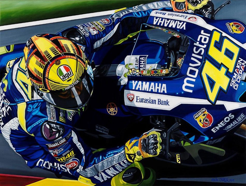 Valentino Rossi Champion of our Hearts Giclee