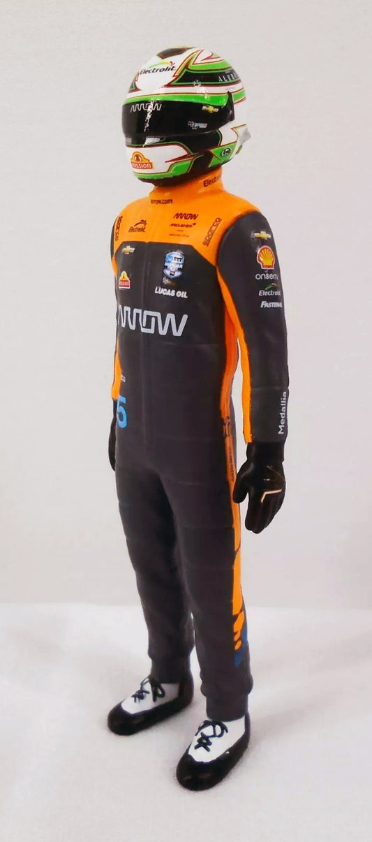 1:18th Arrow McLaren Pato O'Ward #5 Arrow Driver Figure