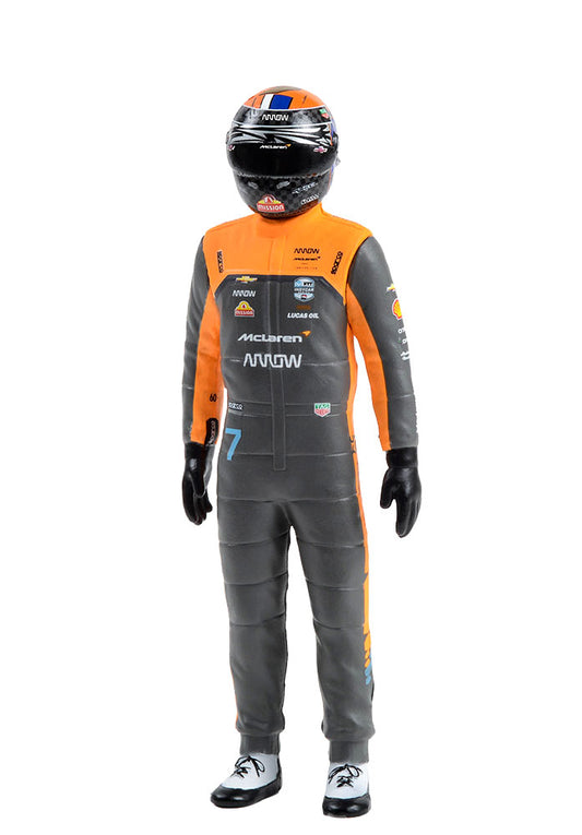 1:18th Arrow McLaren SP Alexander Rossi #7 Driver Figure