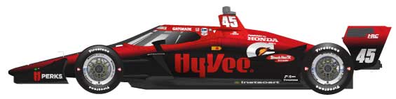 1:18th Rahal Letterman Lanigan #45 Christian Lundgaard Hy-Vee 2024