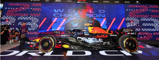 Red Bull Racing RB19 Max Verstappen 2nd Place Qatar GP 2023 World Champion