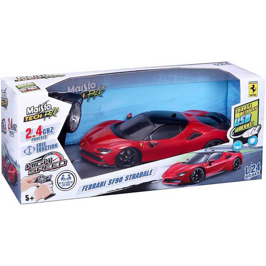 1:24th Ferrari SF90 Stradale Red R/C