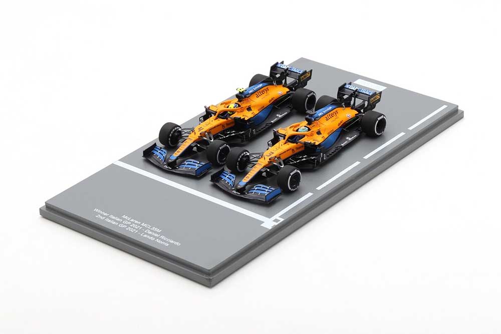 1:43rd McLaren MCL35M Ricciardo-Norris Italian GP 1-2 Finish Set 2021