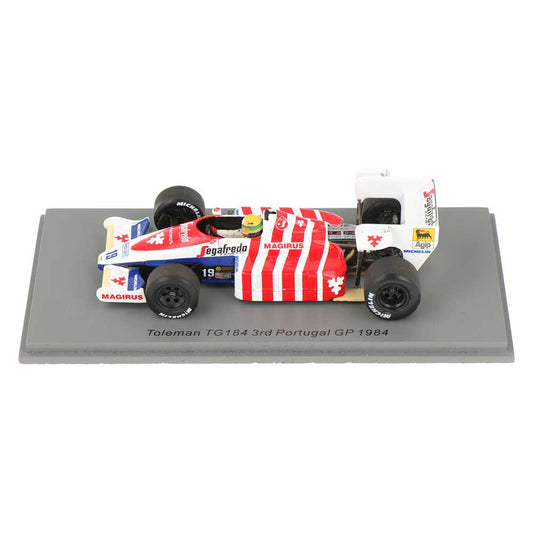 1:43rd Toleman TG184 #19 Ayrton Senna 3rd Place Portugal GP 1984