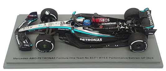 1:43rd Mercedes AMG W15 George Russell Bahrain GP 2024