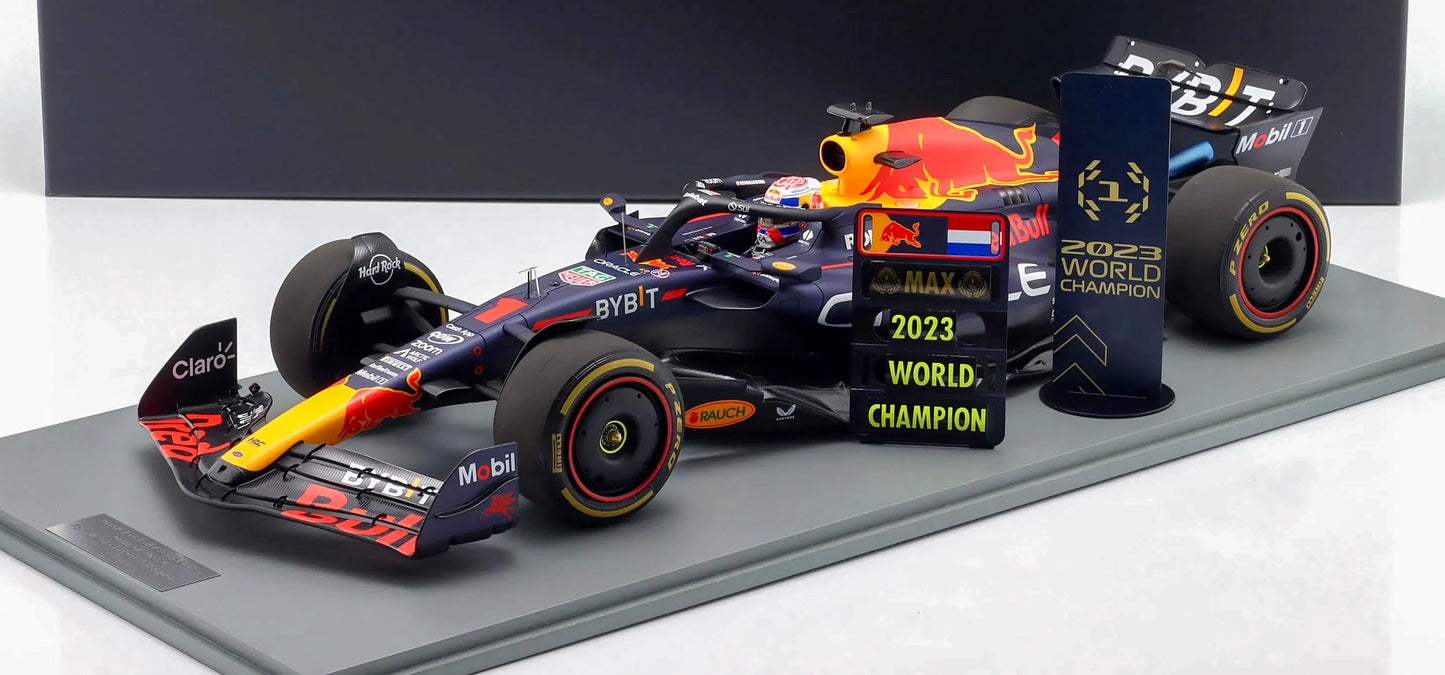 1:12th Red Bull RB19 Max Verstappen #1 World Champion Qatar GP 2023