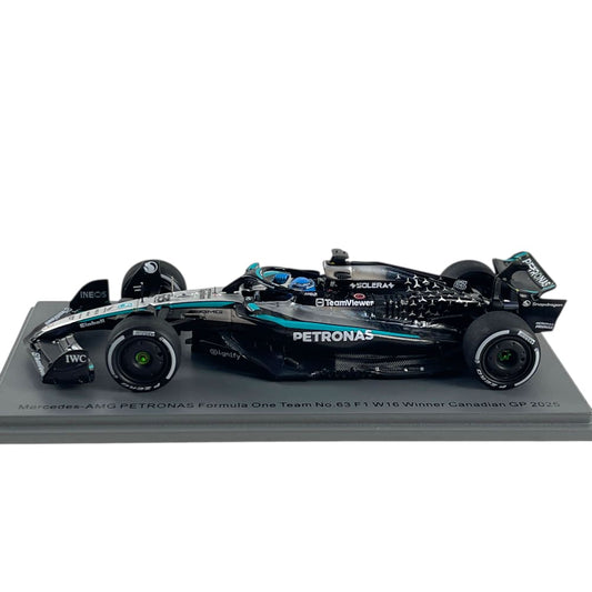1:43rd Mercedes AMG F1 W16 George Russell #63 Canadian GP Win 2025 //speedgear.com/cdn/shop/files/DS6818.jpg?v=1779367505