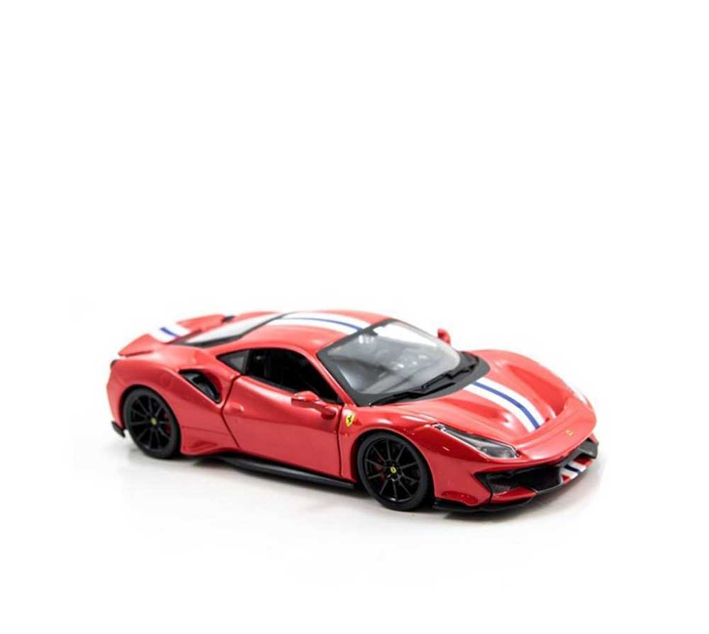 1:24th Ferrari 488 Pista Red with Stripes