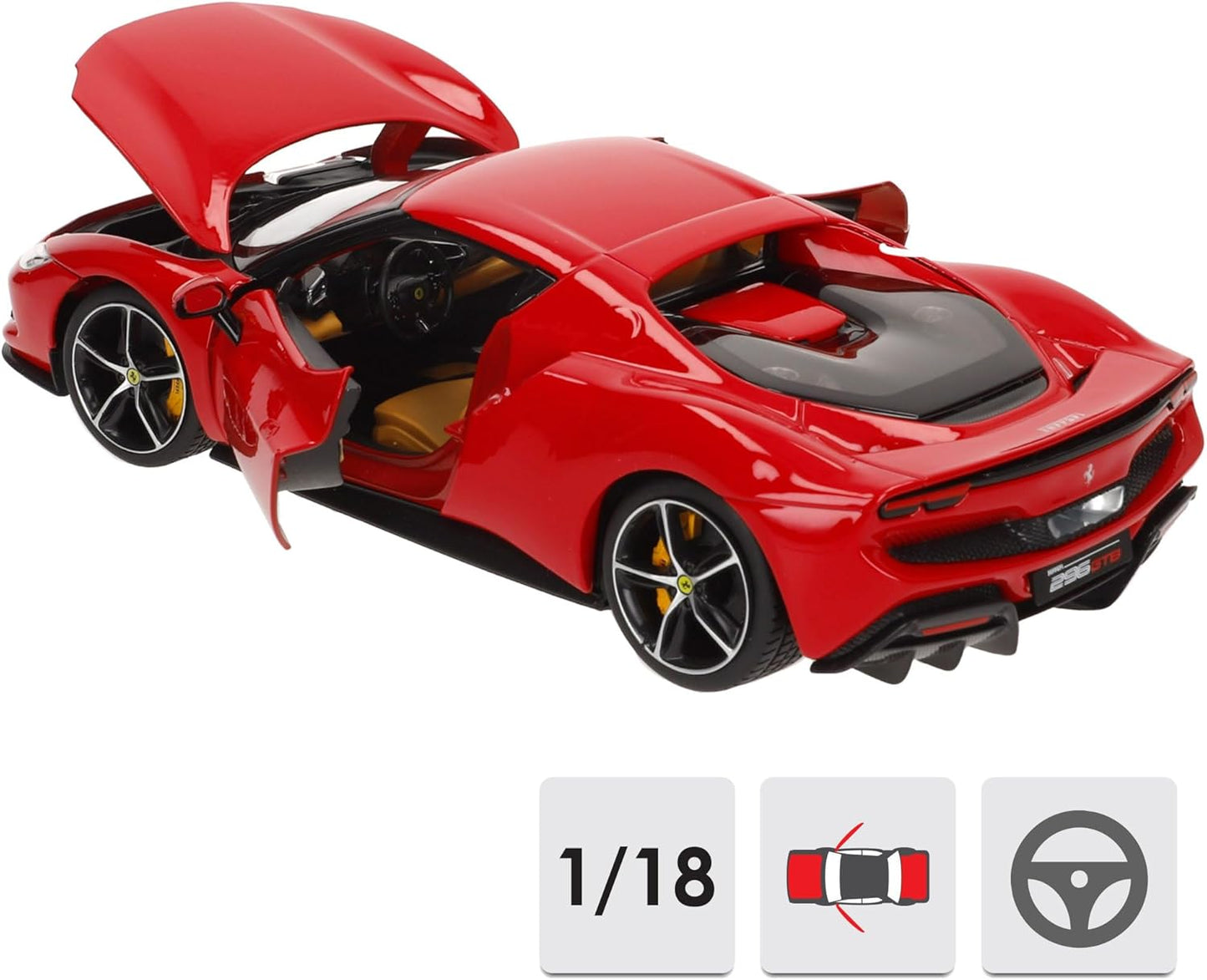 1:18th Ferrari 296 GTB Red