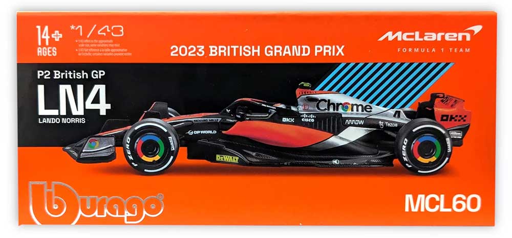 1:43rd McLaren MCL60 Lando Norris #4 2023