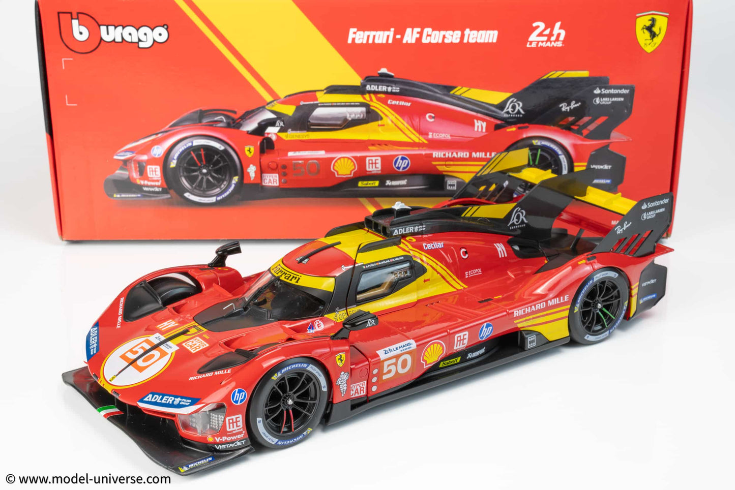 1:18th Ferrari Ferrari 499P Le Mans Winner #50 Red