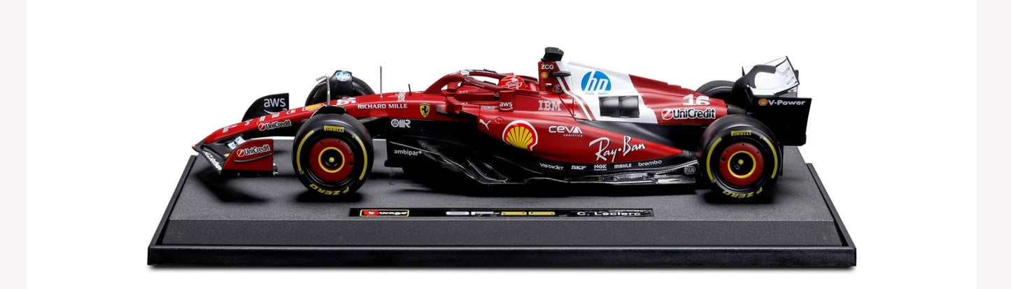 1:18th Scuderia Ferrari F1 SF-25 Charles LeClerc #16 Red