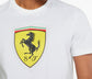 Puma Ferrari Race Colored White Big Shield Tee