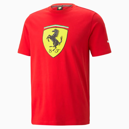 Scuderia Ferrari Classic Shield Tee Shirt Red