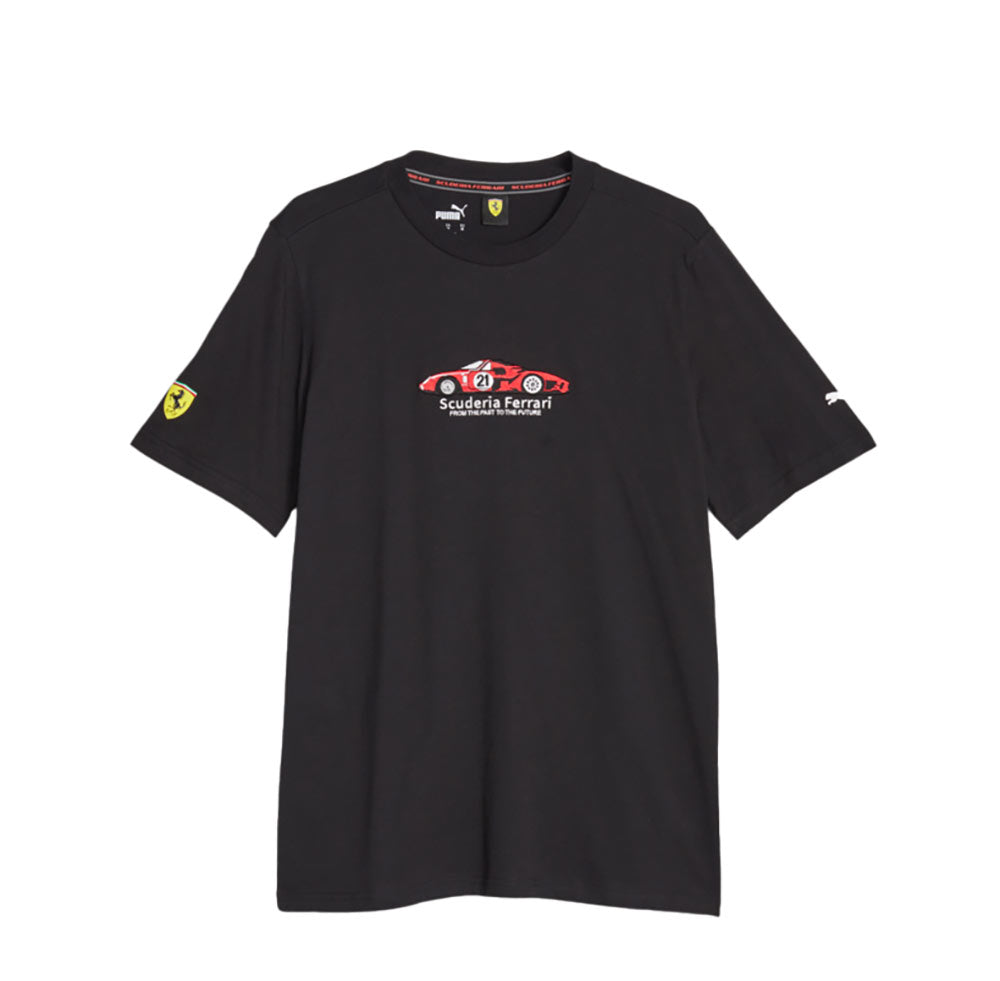 Scuderia Ferrari Race Motorsport Car Tee Shirt Black