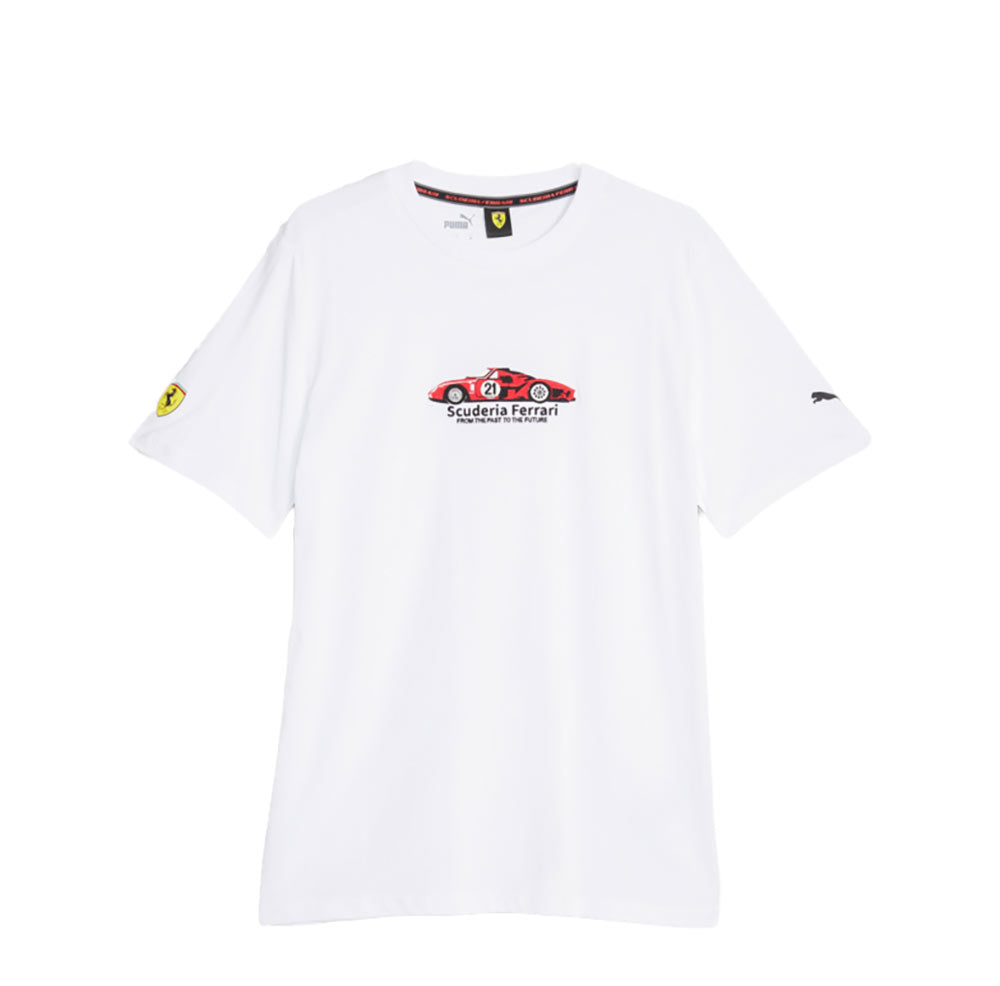 Scuderia Ferrari Race Motorsport Car Tee Shirt White