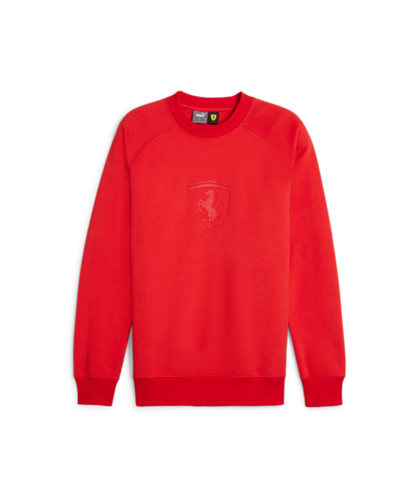 Puma Ferrari Race Big Shield Crew Sweat Red