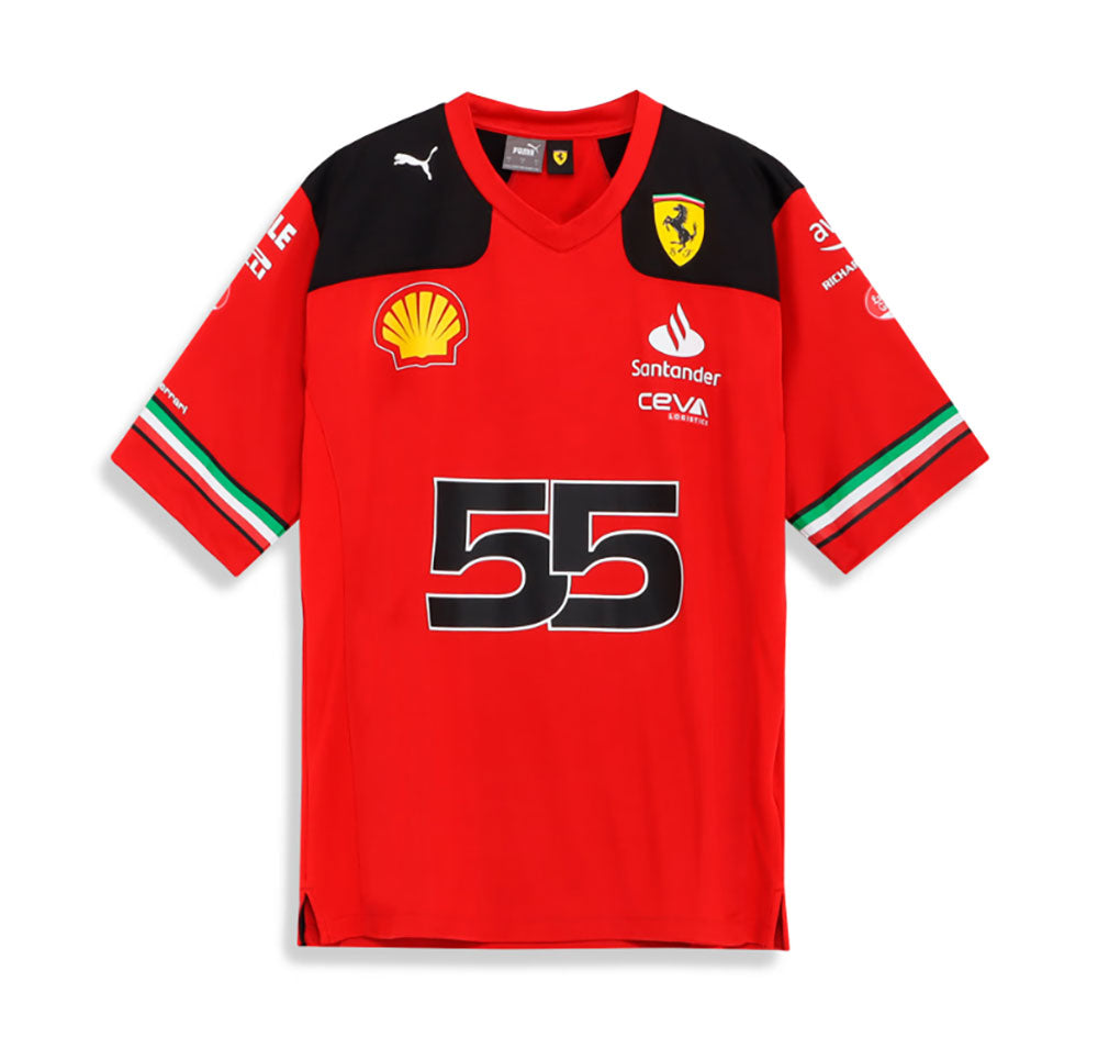 Scuderia Ferrari Carlos Sainz #55 Football Jersey 2023 Red