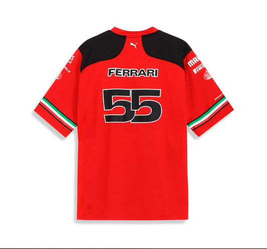 Scuderia Ferrari Carlos Sainz #55 Football Jersey 2023 Red