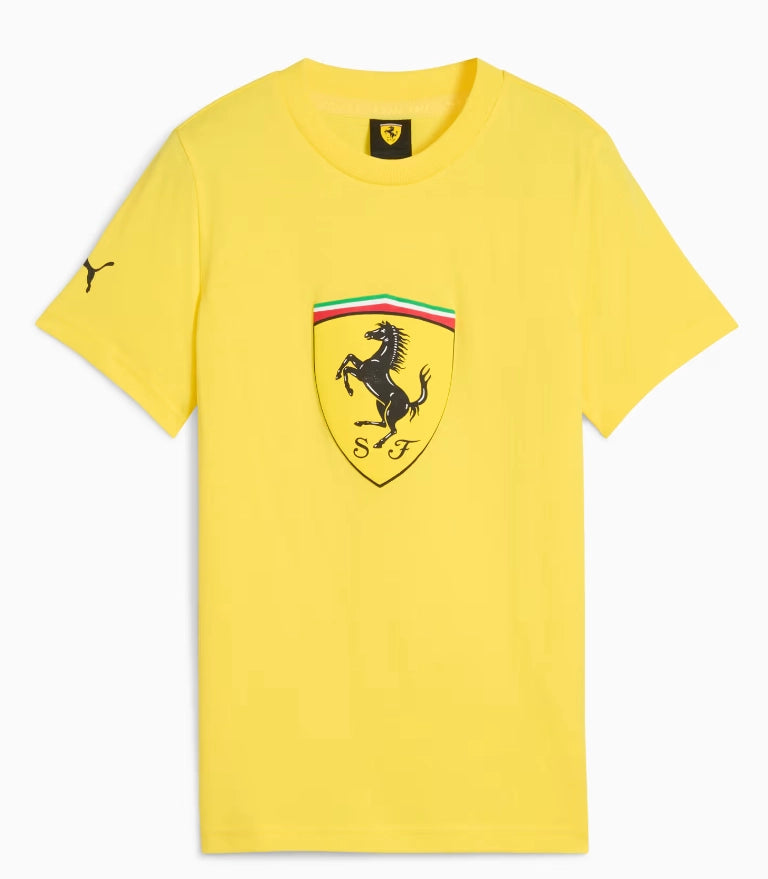 Puma Ferrari Race Big Shield Tee Yellow