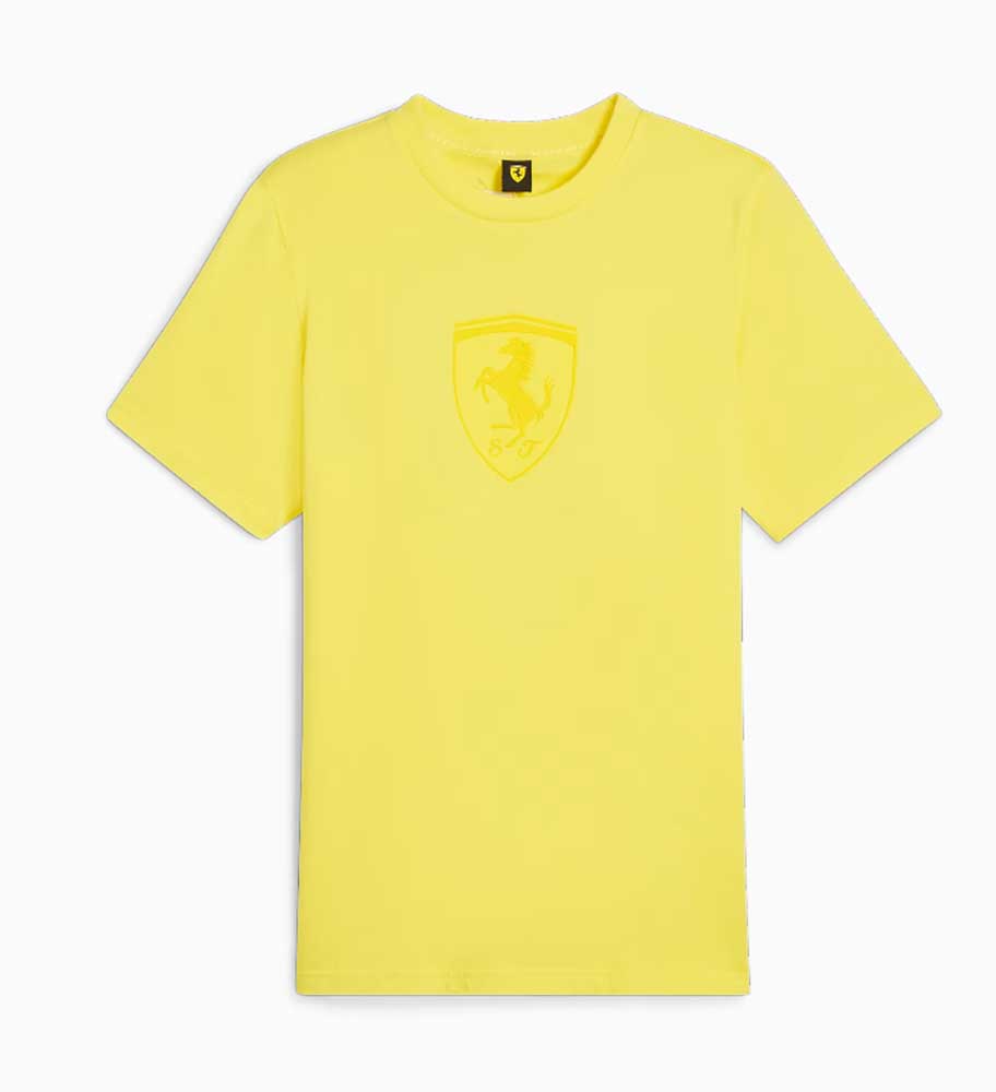 Puma Ferrari Race Graphic Tonal Shield Tee Yellow