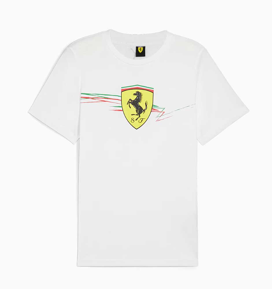 Puma Scuderia Ferrari Race Big Shield Tee White