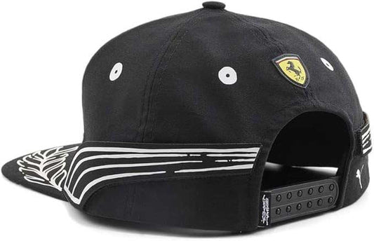 Scuderia Ferrari X Joshua Vides Flat Brim Hat Black