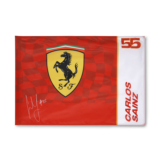 Scuderia Ferrari F1 Carlos Sainz Flag Red