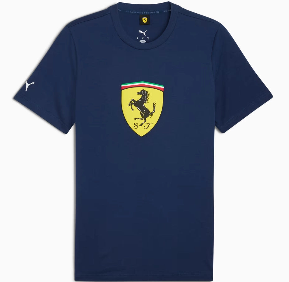 Puma Ferrari Race Shield Tee Perisan Blue