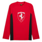 Puma Ferrari Long Sleeve Shield Tee Red